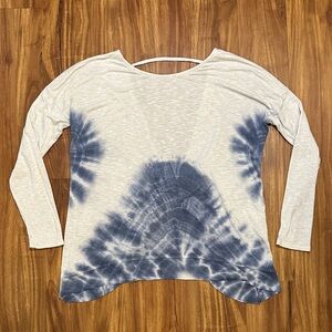 Tie Dye Shirt Twist Open Back